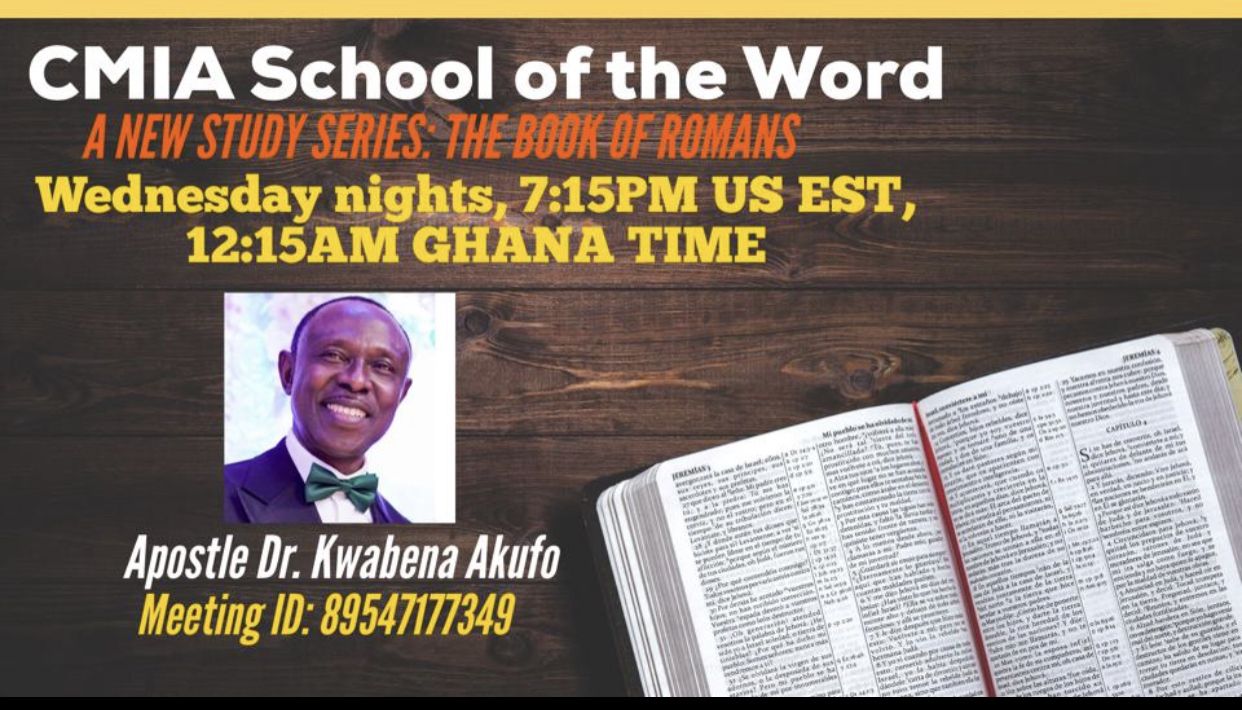 SCHOOL OF THE WORD .EVERY WEDNESDAY 7:30pm